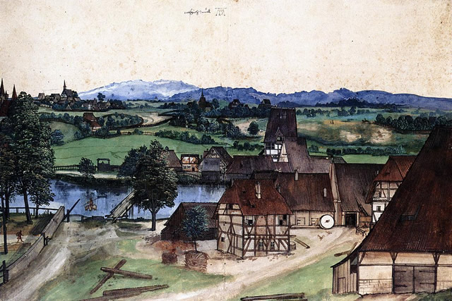 albrecht durer - the wire drawing mill