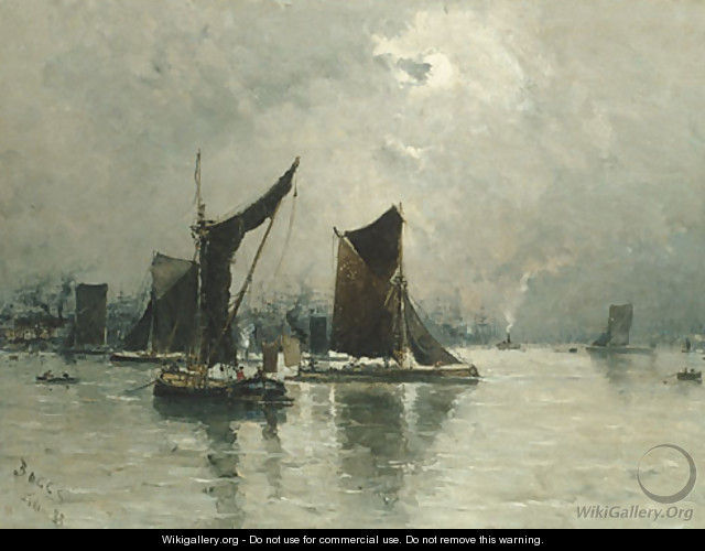 Frank Myers Boggs - On the thames